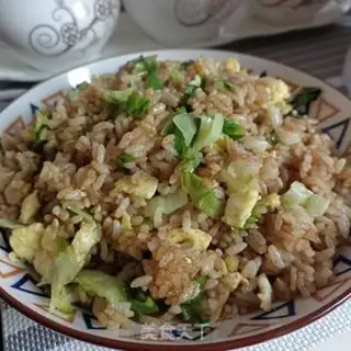 Make Lettuce curry fried rice step 10