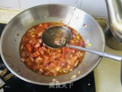 Make Tomato egg paste step 12
