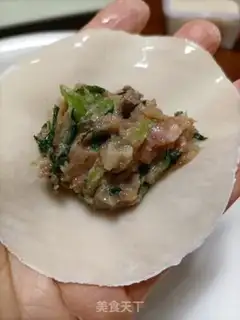 Make Green molluscs, pork dumplings step 8