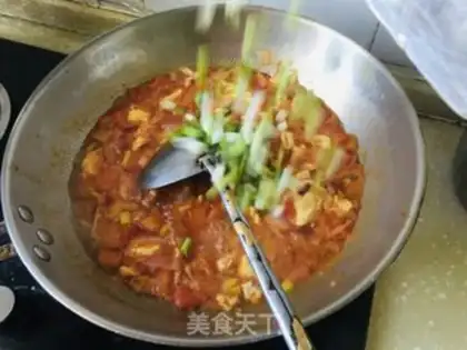 Make Tomato egg paste step 14