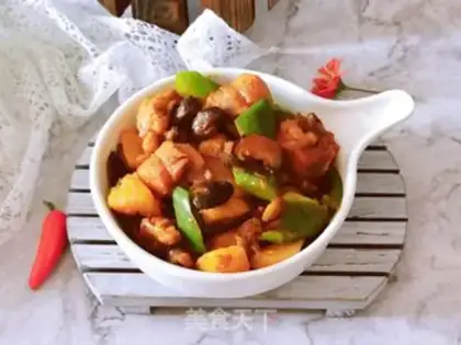 Make Chicken leg and mushroom potatoes step 11