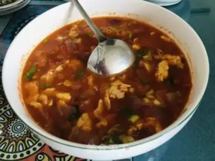 Make Tomato egg paste step 15
