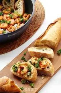 Make Tapas Spanish garlic shrimp step 13