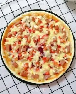 Make Lunch prawn pizza step 12
