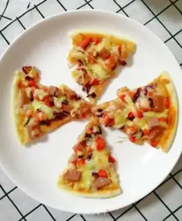 Make Lunch prawn pizza step 14