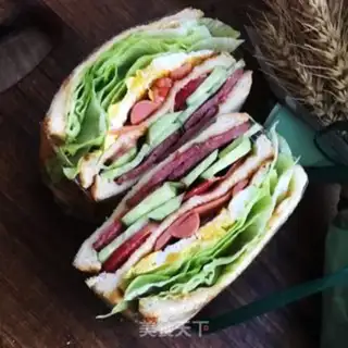 Make Beef ham sandwich step 10