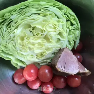 Make Garlic beef egg salad step 0