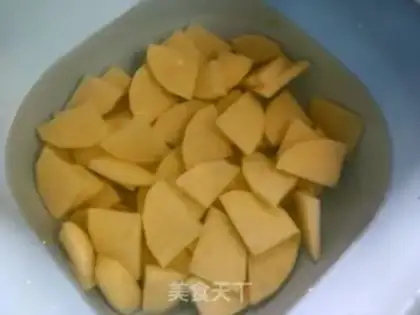 Make Potato chili shrimp step 1