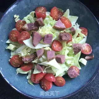 Make Garlic beef egg salad step 3