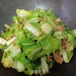 Make Five bouquets for green tofu cabbage step 7