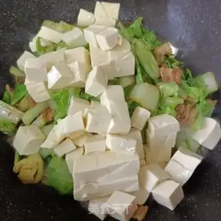Make Five bouquets for green tofu cabbage step 8