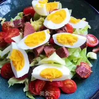 Make Garlic beef egg salad step 6