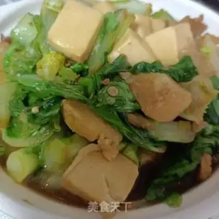 Make Five bouquets for green tofu cabbage step 11