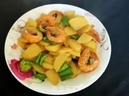 Make Potato chili shrimp step 10
