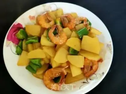Make Potato chili shrimp step 12