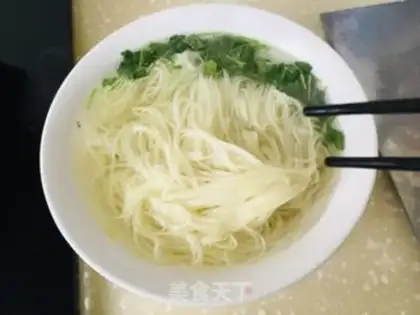Make Chicken soup and bamboo step 5