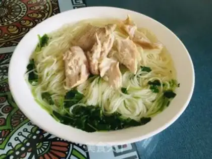 Make Chicken soup and bamboo step 6