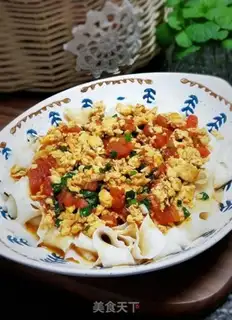 Make Tomato egg noodles step 12