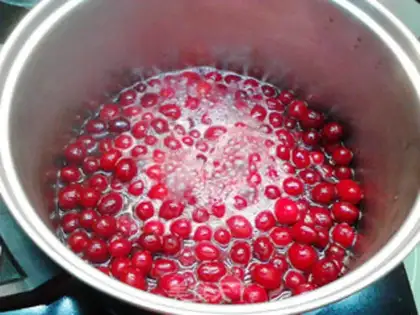 Make Cranberry jam step 3