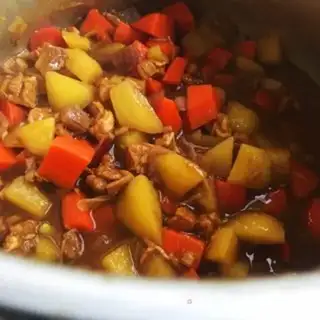 Make Pork potato curry step 10