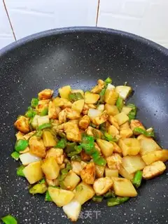 Make Chicken chest, potatoes, rice step 4