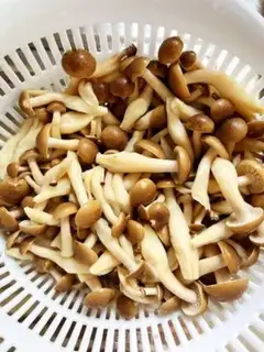 Make The first mustard sesame sauce with mushrooms step 2