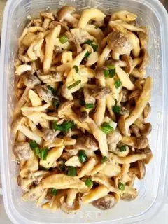 Make The first mustard sesame sauce with mushrooms step 6