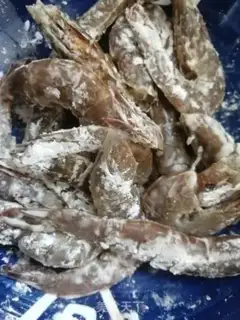 Make Garlic shrimp step 1