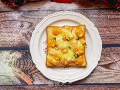 Make Bacon Mango toast root pizza step 14