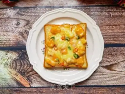 Make Bacon Mango toast root pizza step 15