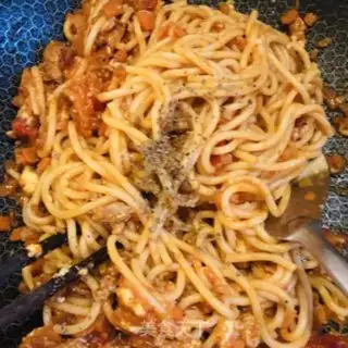 Make Breakfast pasta step 16