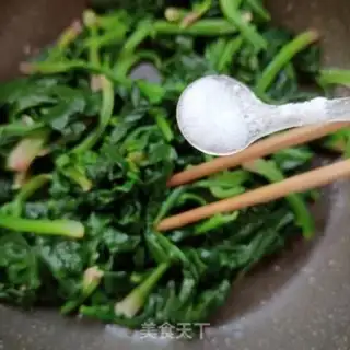 Make Spinach with pepper chicken step 7