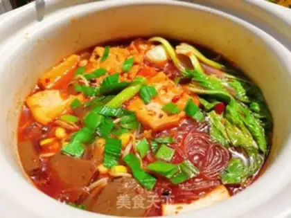 Make Duck tofu fan soup step 15