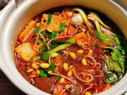 Make Duck tofu fan soup step 16