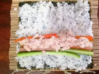 Make Swallow the roll step 1