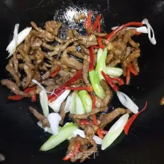 Make Celery fried meat step 6