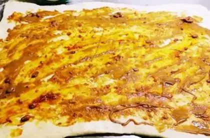 Make Pizza sesame pancakes step 4