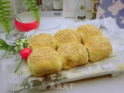 Make Pizza sesame pancakes step 11