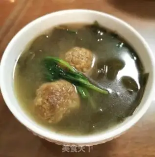 Make Seaweed larvae meatball soup step 6