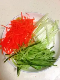 Make Spring roll with dumplings step 5
