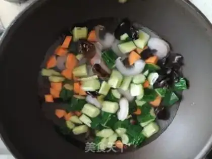 Make cucumber shrimp step 2