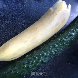 Make Banana cucumber coconut water step 0