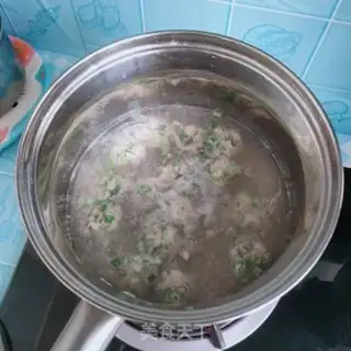 Make ♪ Champagne and lamb meatball soup ♪ step 6
