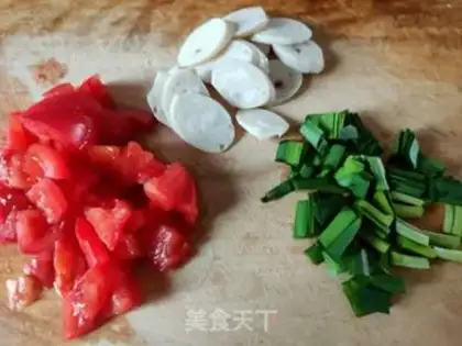 Make Tomato egg paste step 0