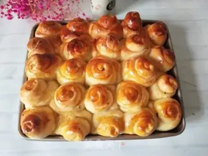 Make ♪ Bread at the bottom of honey step 16