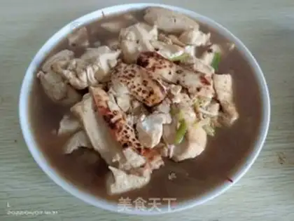 Make Garlic tofu step 4