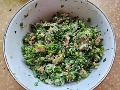 Make ♪ Spring leaves and meat dumplings ♪ step 6