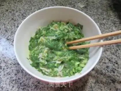 Make Shrimp skin, fried eggs step 5