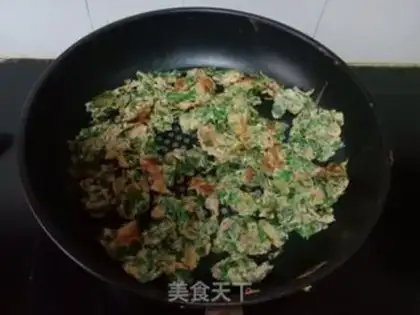 Make Celery leaves and fried eggs step 6