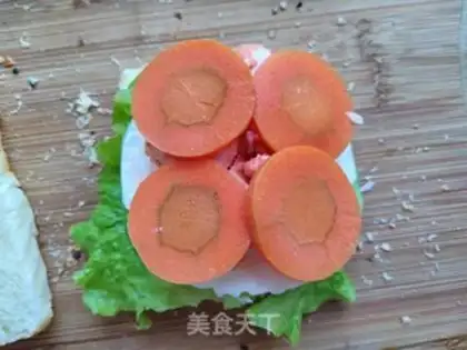 Make Red shrimp egg sandwich step 8